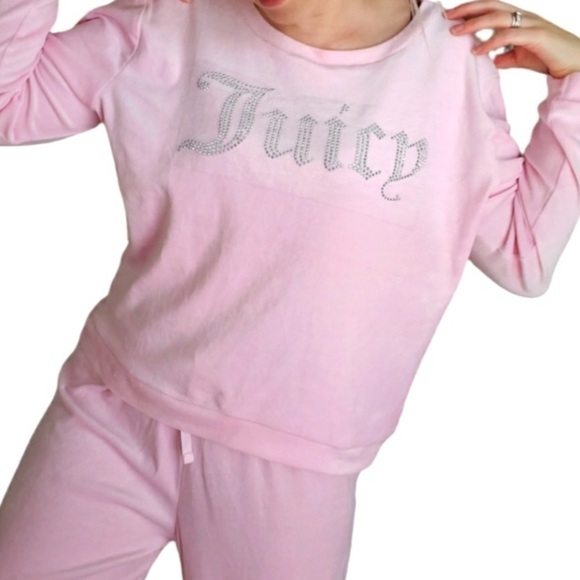 Juicy Couture Sweatshirt Sz L Violet - Picture 1 of 6
